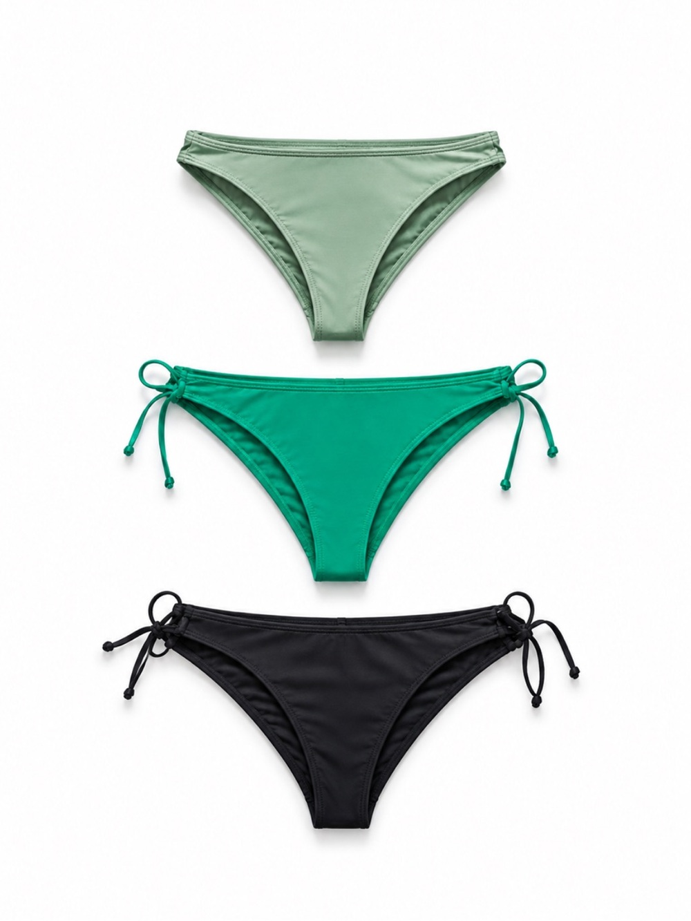 🖤5/$25 new 3 piece bikini bottoms